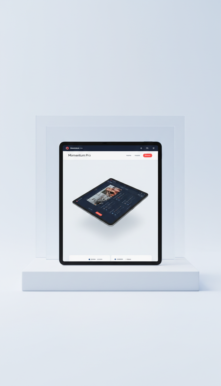 Momentum Pro Website Demo Tablet